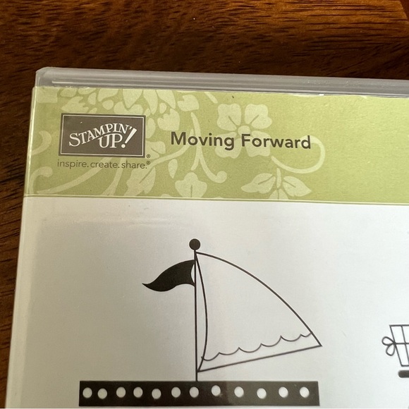 Stampin Up! Moving Forward set of 8 clear mount stamp set-New - Picture 3 of 4